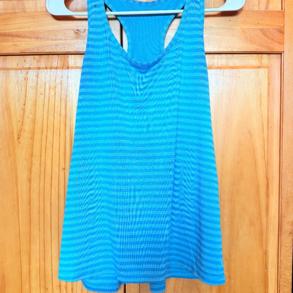 2 Danskin Tanktops One is Green and One is Purple Semi-Fitted Size Large